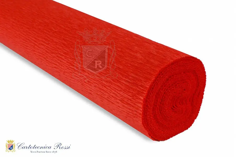 Krepp-paber CLASSIC 180g (144 g/m²) 50 x 250 cm - Deep Orange Red