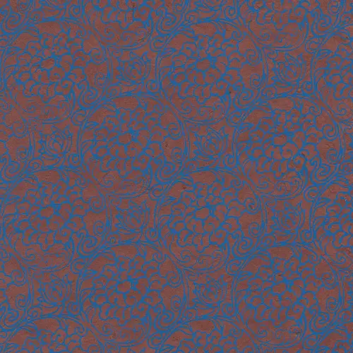 Nepalese paper LOTOS 60 gsm 50 x 75 cm - Brown/blue