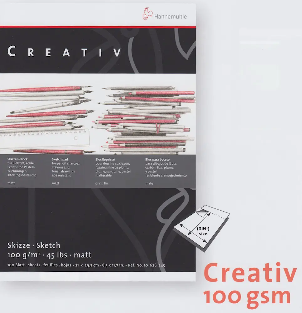 Visandiplokk CREATIVE 100 g/m² 21 x 29,7 cm (A4) 100 lehte perforeeritud - Valge