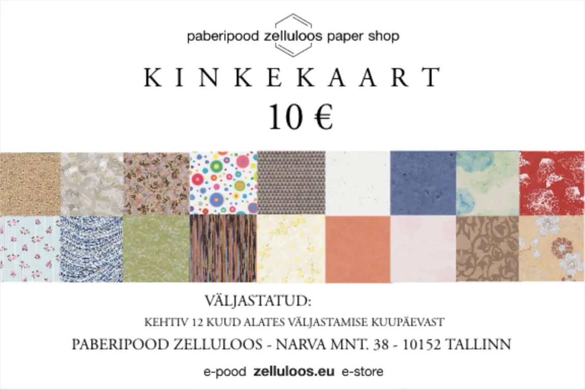 Kinkekaart 10 €