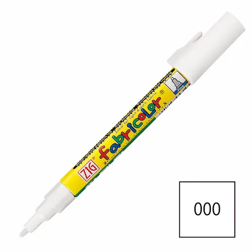 Tekstiilimarker FABRICOLOR 2 mm - Valge