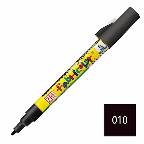 Tekstiilimarker FABRICOLOR 2 mm - Must