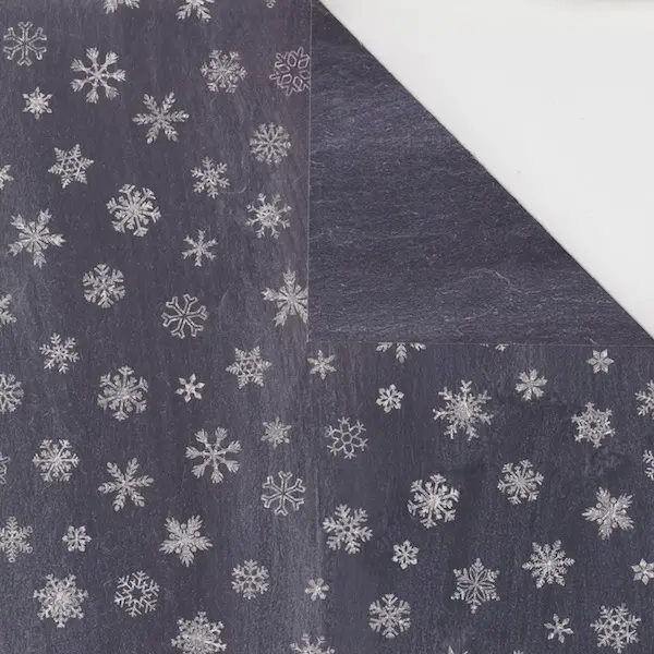 Cardboard with design 300 gsm 50 x 70 cm - Snowflakes