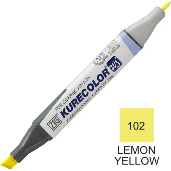 Viltpliiats KURECOLOR  Twin WS - Lemon Yellow