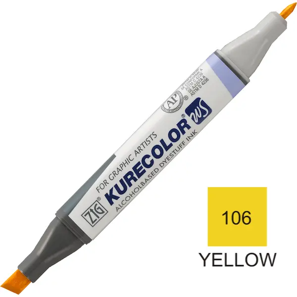 Viltpliiats KURECOLOR  Twin WS - Yellow