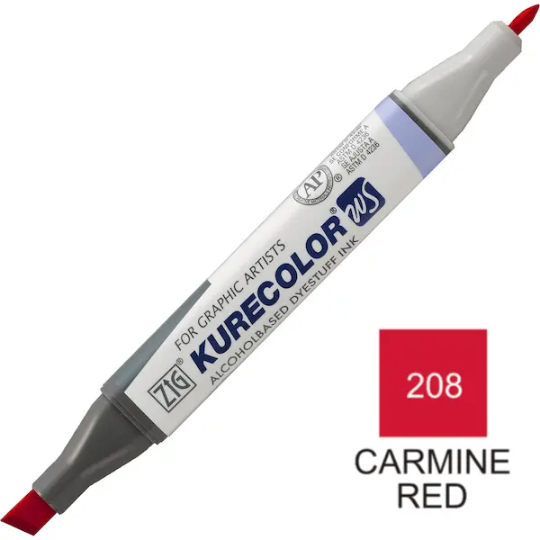 Viltpliiats KURECOLOR  Twin WS - Carmine Red