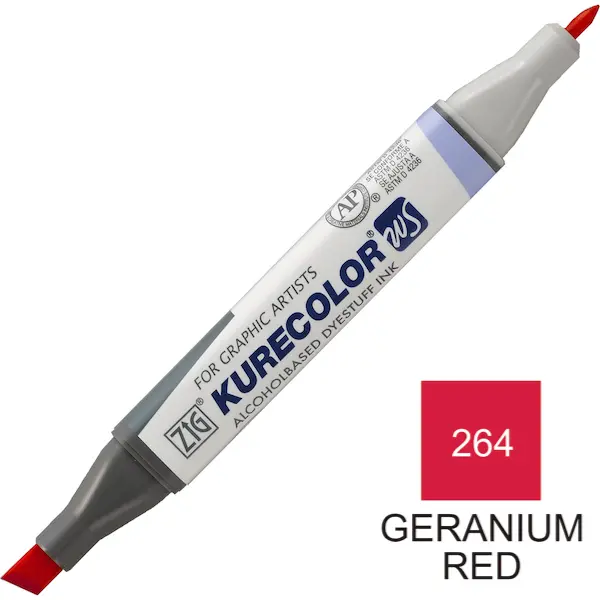 Viltpliiats KURECOLOR  Twin WS - Geranium Red