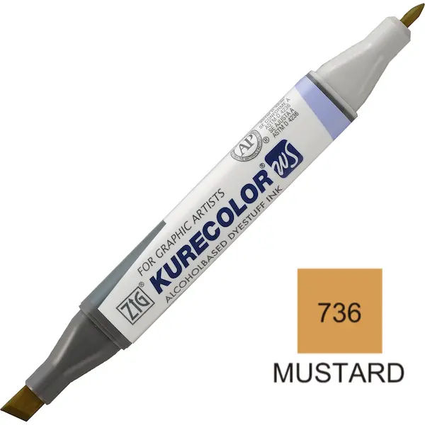 Viltpliiats KURECOLOR  Twin WS - Mustard