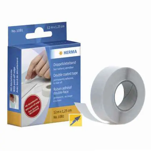 Double sided adhesive tape 1,25 cm x 12 m