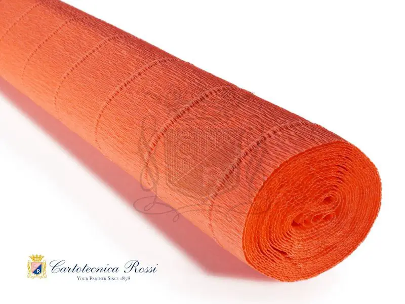 Krepp-paber CLASSIC 180g (144 g/m²) 50 x 250 cm - Fluorescent Orange