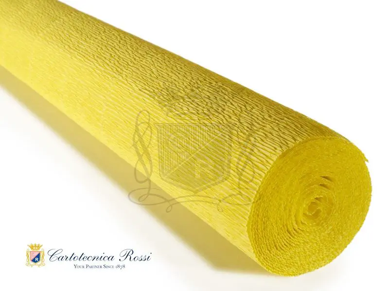 Krepp-paber CLASSIC 180g (144 g/m²) 50 x 250 cm - Lemon Yellow