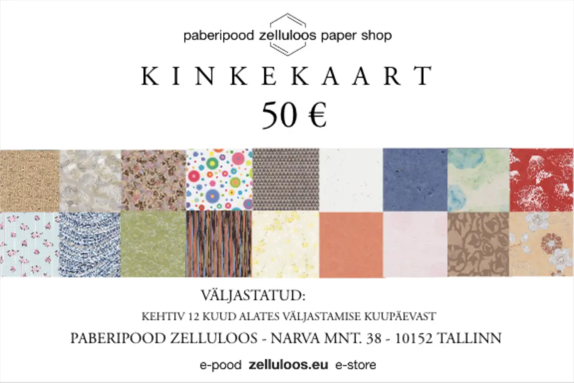 Kinkekaart 50 €