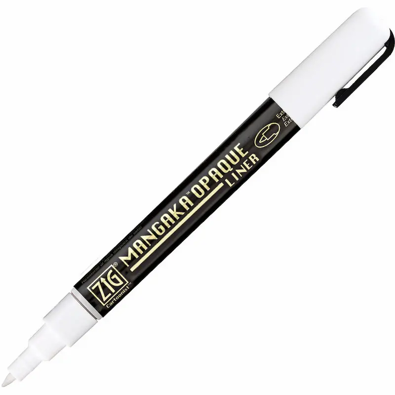 ZIG Cartoonist MANGAKA OPAQUE LINER - White