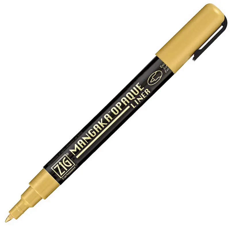 ZIG Cartoonist MANGAKA OPAQUE LINER - Gold