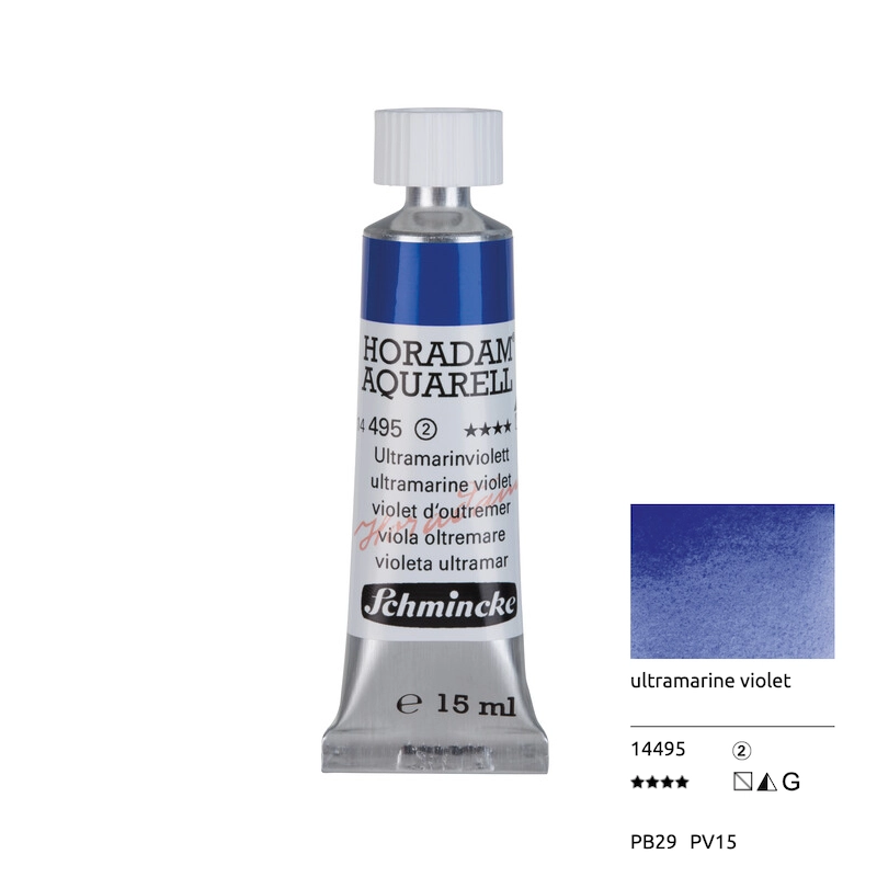 Aquarell colour HORADAM 15 ml - Ultramarine violet