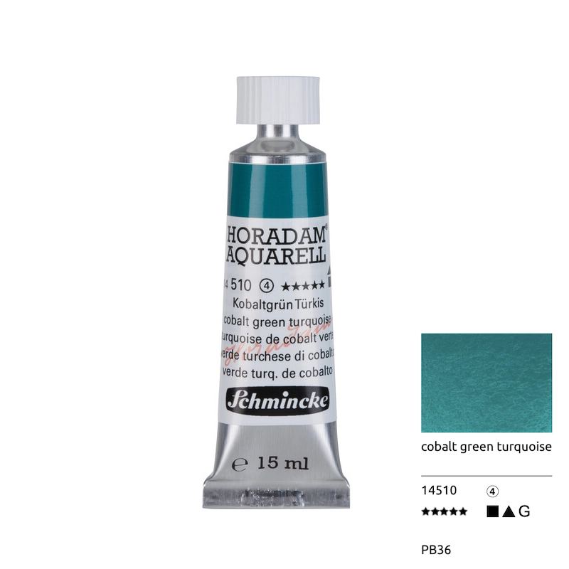 Aquarell colour HORADAM 15 ml - Cobalt green turquoise