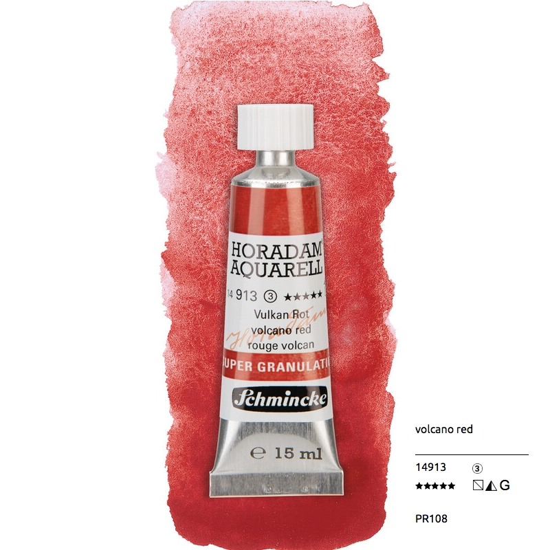 Aquarell colour HORADAM 15 ml - Volcano red