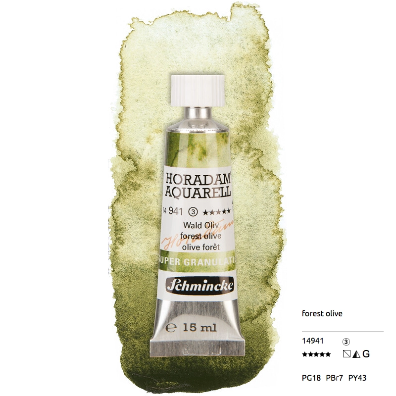 Aquarell colour HORADAM 15 ml - Forest olive