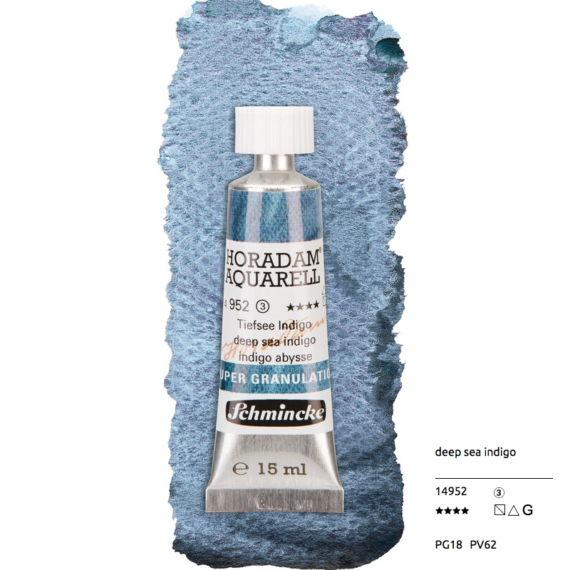 Aquarell colour HORADAM 15 ml - Deep sea indigo