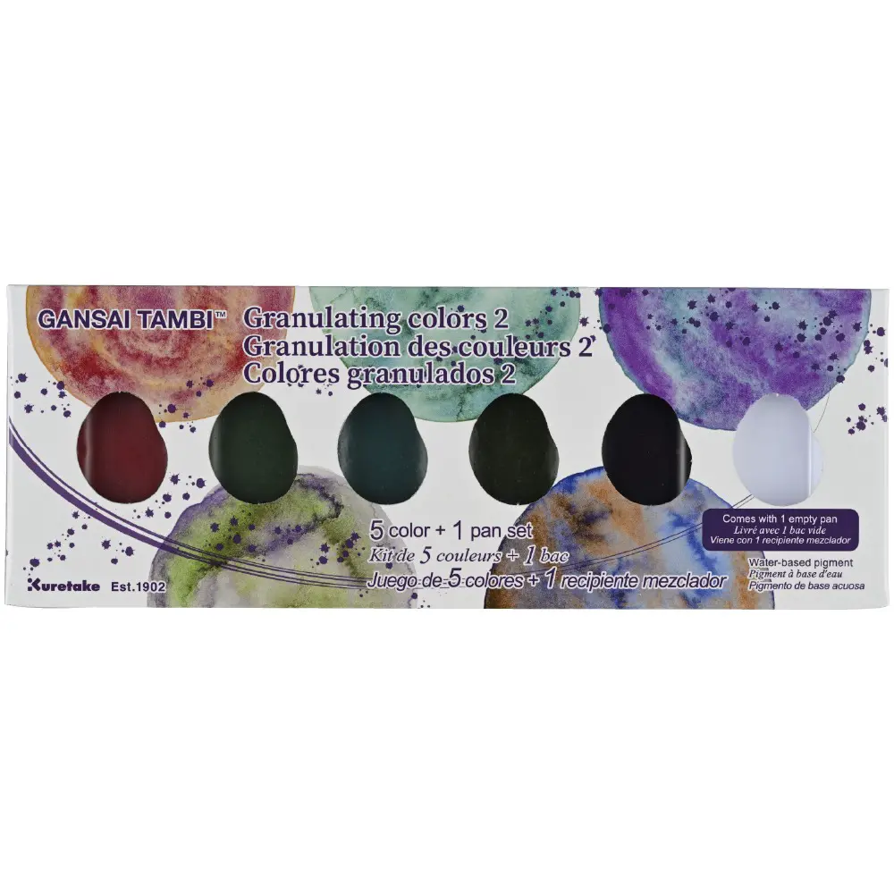 Akvarellvärvid GANSAI TAMBI GRANULATING COLORS 2 - 5 värvi