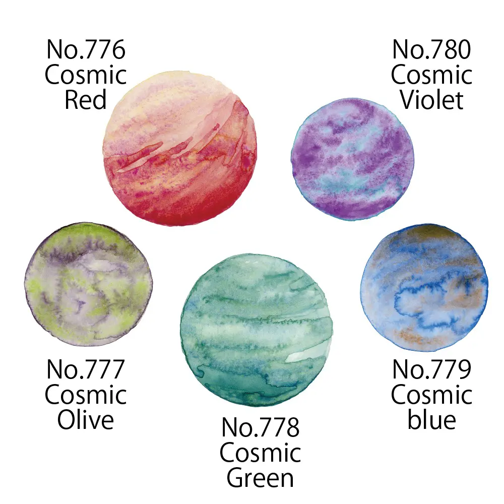 Akvarellvärvid GANSAI TAMBI GRANULATING COLORS 2 - 5 värvi