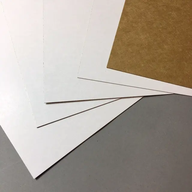 Cardboard CUSTOMKOTE 520 gsm 21 x 29,7 cm (A4) 0,75 mm 20 Sheets - White/Brown
