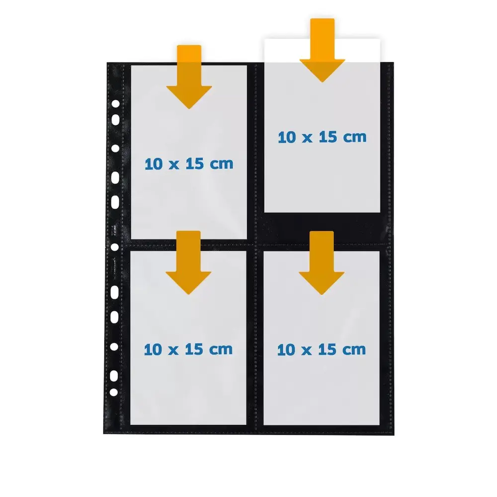Fototaskud PP 10 x 15 cm lehel 8 ava 10 tk. pakis