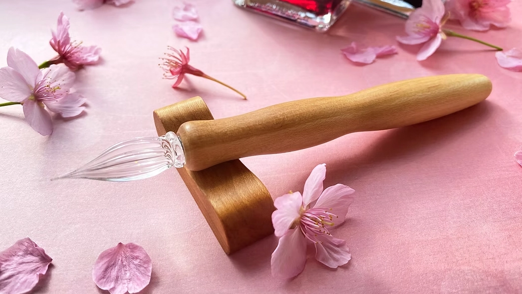 Kuretake klaas-sulg Wood Glass pen Cherry Blossoms - FINE