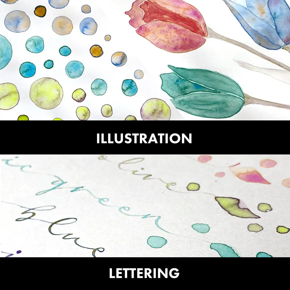 Akvarellvärvid GANSAI TAMBI GRANULATING COLORS 2 - 5 värvi