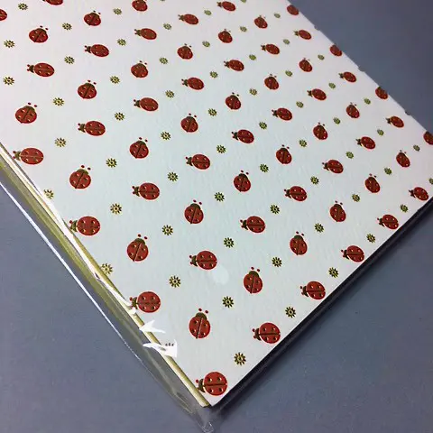 Notepad ROSSI 1931 120 gsm 15 x 21 cm 50 white sheets - Ladybugs