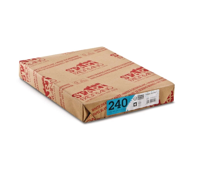 Drawing paper FABRIANO START 240 gsm 21 x 29,7 cm (A4) 25 Sheets - White