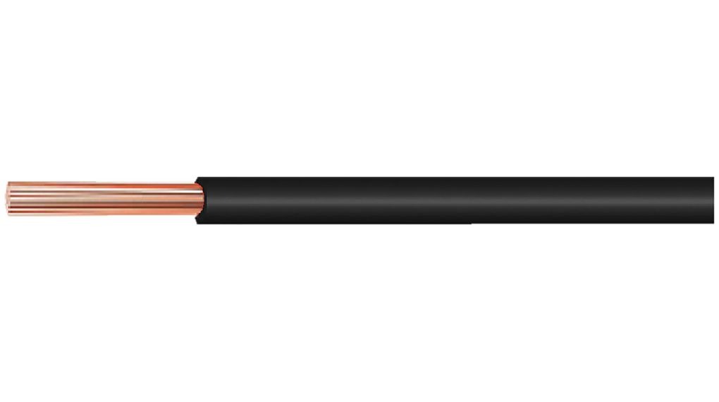 PVC juhe, rullis Cu 24AWG must PVC 300V 305m