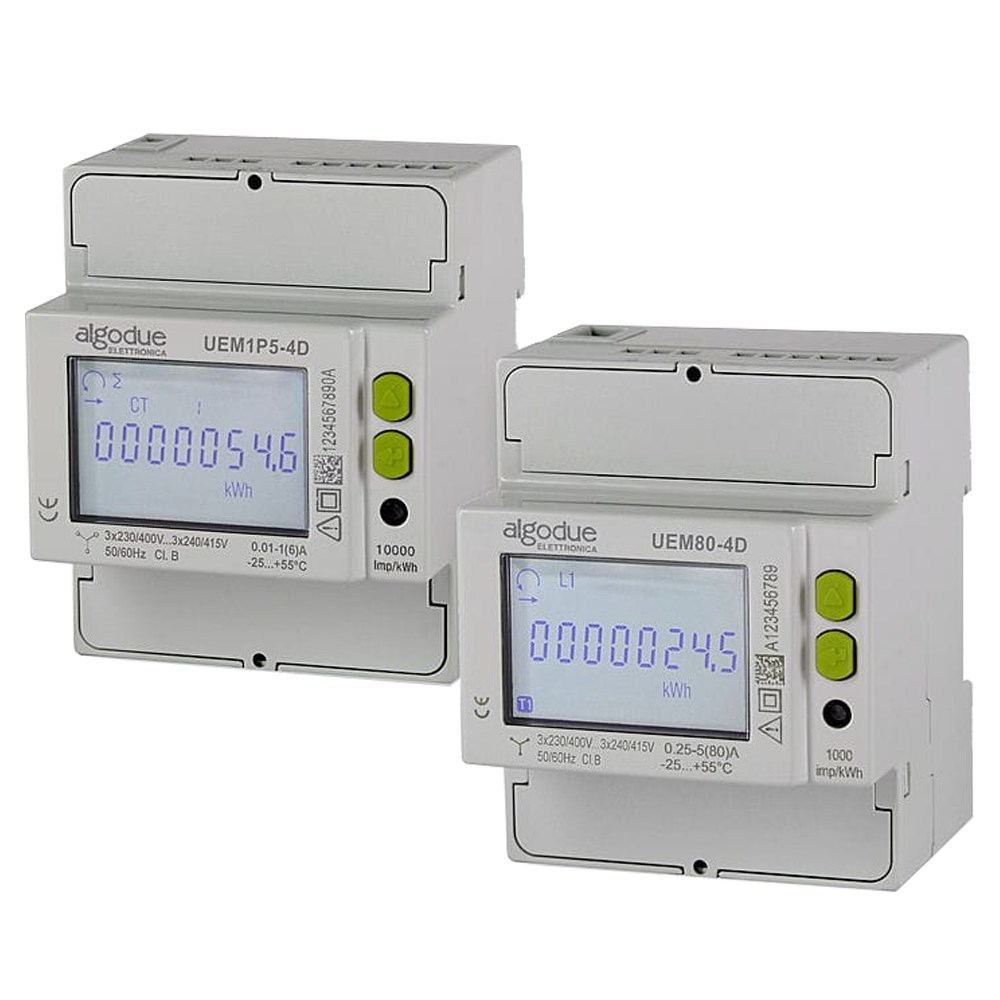 Modular meter UEM1P5-4D R, 5A, 2-Tariff, MID