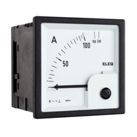 Moving coil measuring instrument type DIV72-E DC, measuring range: 0-75mV, scale: 0... A