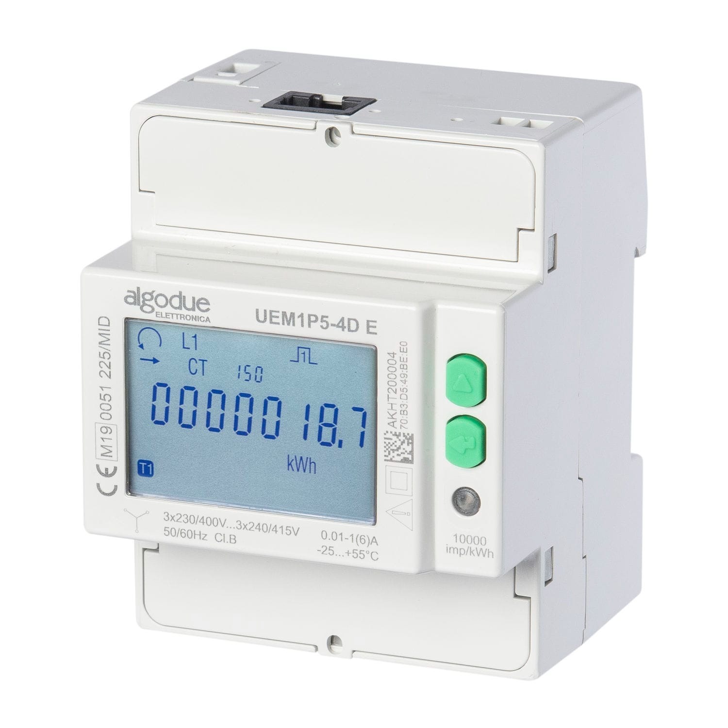 Moodularvesti UEM1P5-4D E 5A, 3x230/400V, MID, Modbus TCP (Ethernet)