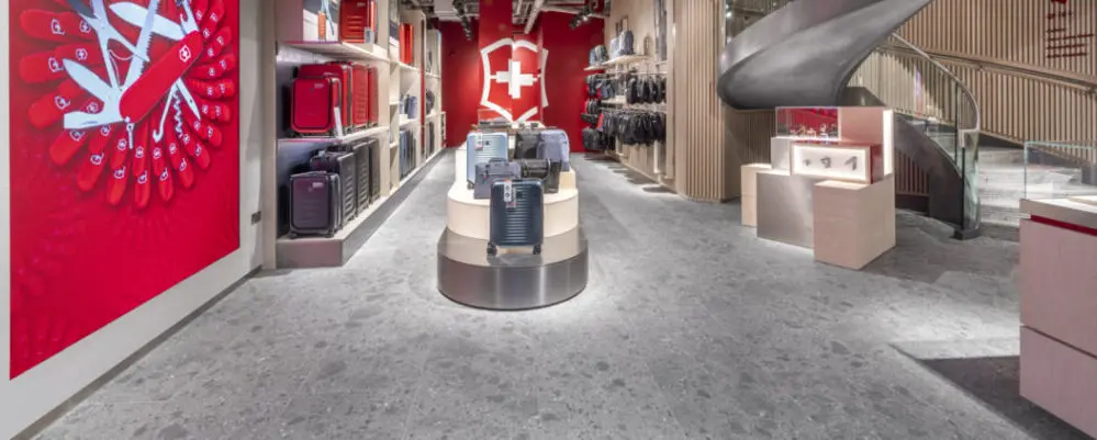 The interior of Victorinox, a knife and watch manufacturer