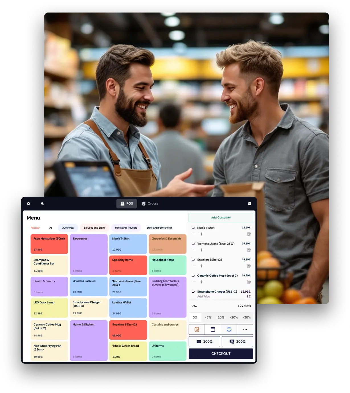 RetailPOS system with a simple, intuitive interface that makes transactions as smooth as butter.